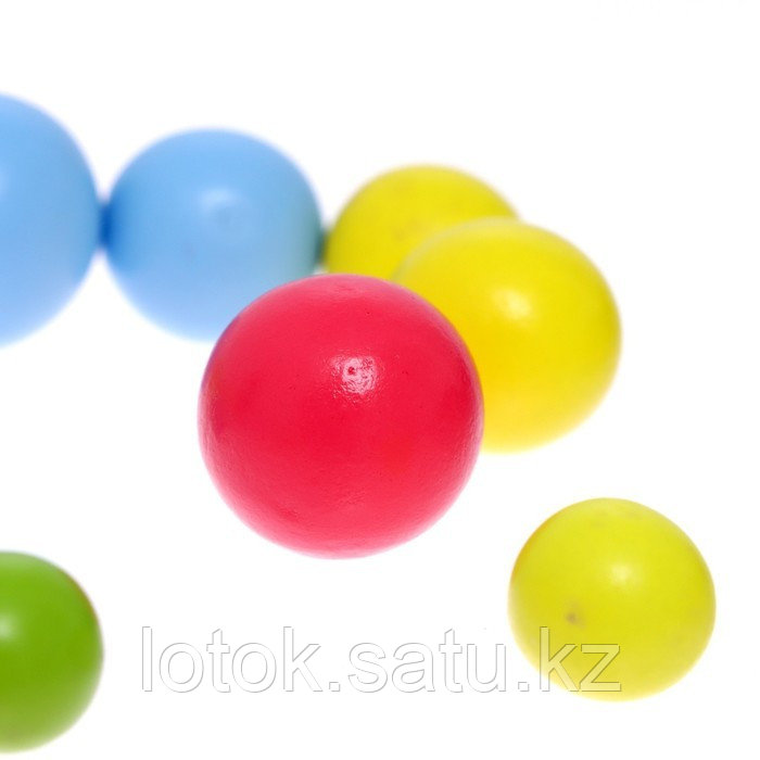 Сортер с шариками и ложечкой «Счёт и цвета», по методике Монтессори - фото 7 - id-p105137943