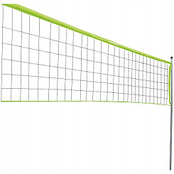 Волейбольная сетка (1м х 9,5м) Д 2,2 мм черная (обшитая с 4-х сторон), стропа 50 мм,
