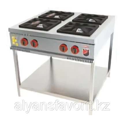Газовая плита производственная 4 конфорочная. Silver, ISIKGAZ, фото 1