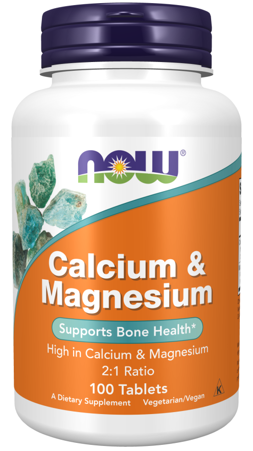 Magnesium & Calcium 2:1 Ratio, 100 tabs, NOW - фото 1 - id-p106035077