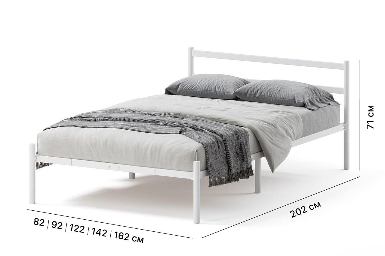 Кровать Мета 160х200 см, белый (О) - фото 2 - id-p106727860