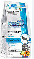 Forza MEDIUM Diet, корм для взрослых собак средних пород с рыбой, 12 кг