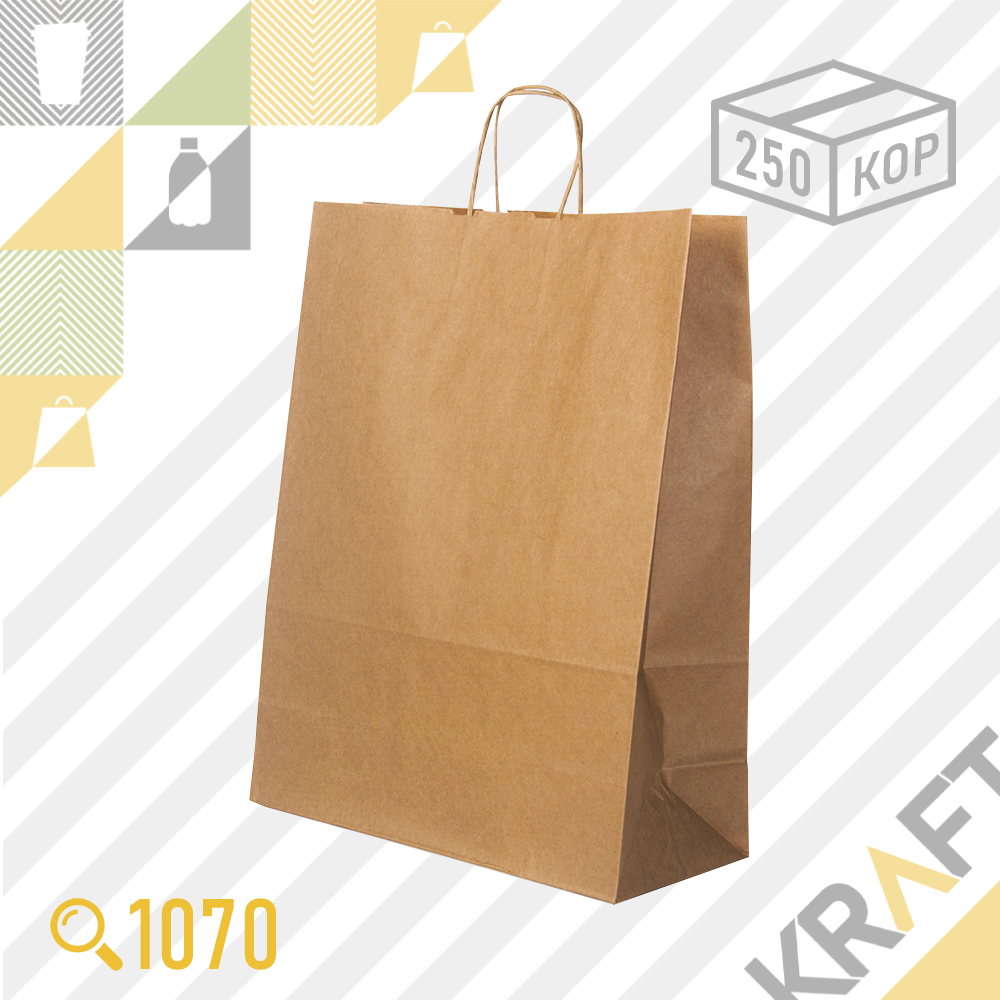 Бумажный пакет Retail Bag, Крафт 350x150x450 (70гр) (250шт/уп)