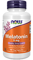 Melatonin 5 mg, 180 veg.caps, NOW