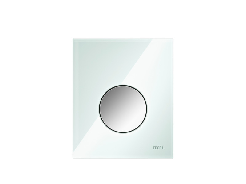 Стеклянная панель смыва TECEloop с картриджем для писсуара, мятный зеленый, фото 1