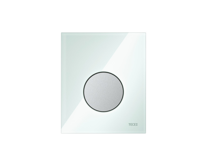 Стеклянная панель смыва TECEloop с картриджем для писсуара, мятный зеленый, фото 1