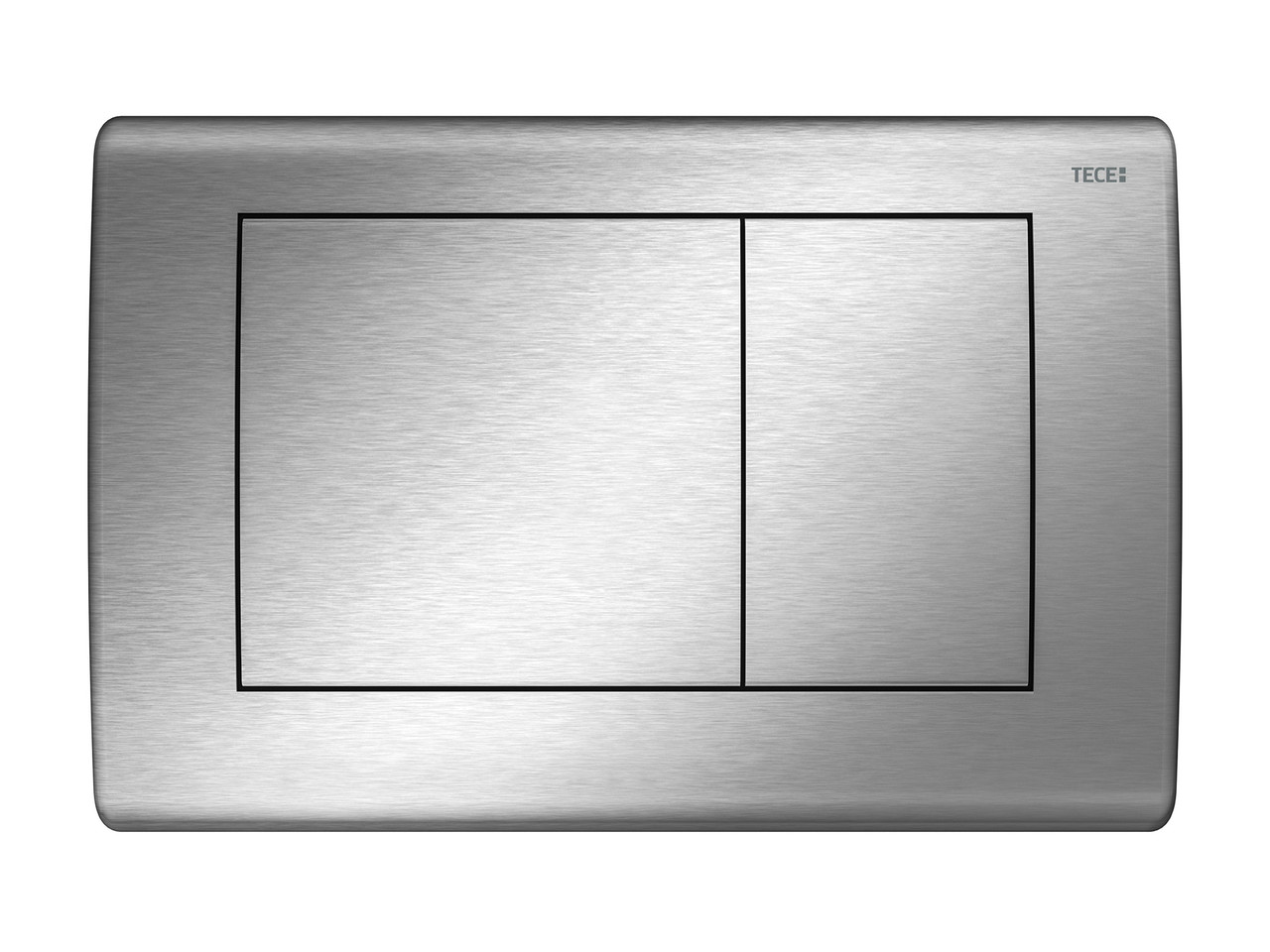 Панель смыва унитаза TECEplanus для двойной системы смыва, нержавеющая сталь, сатин, фото 1