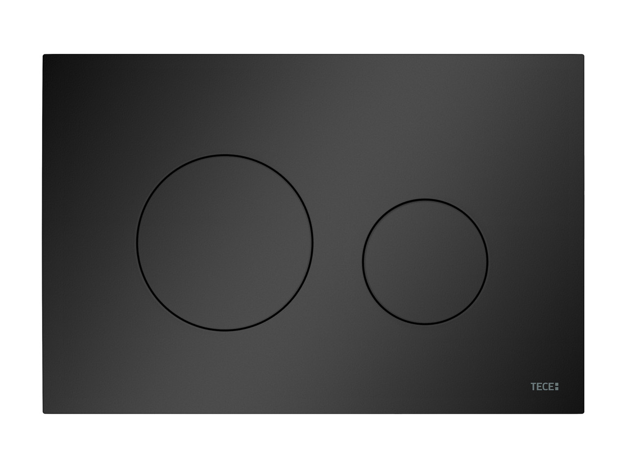 Пластиковая панель смыва унитаза TECEloop 2.0 для системы двойного смыва, черный матовый, фото 1