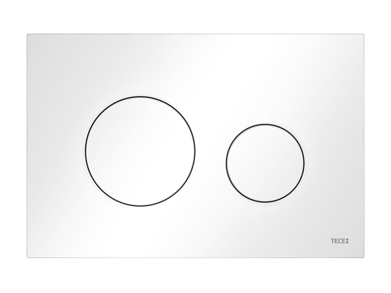Пластиковая панель смыва унитаза TECEloop 2.0 для системы двойного смыва, белый, фото 1