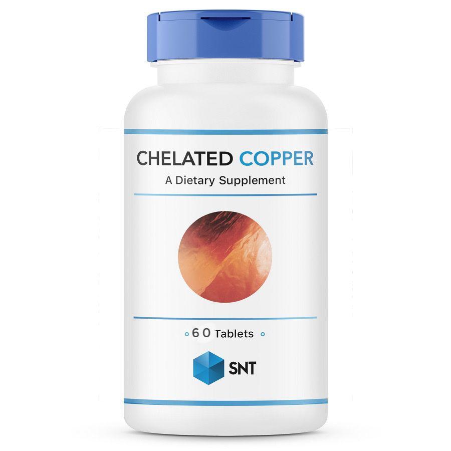 БАД Chelated copper 2.5 mg, 60 tab, SNT - фото 1 - id-p106606881