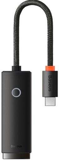 Сетевой адаптер Baseus Lite Series WKQX000301 RJ45(LAN Port) на Type-C 1000Mbps, Черный