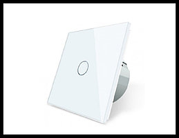 Сенсорный выключатель освещения Touch Me White (однолинейный, белый) для паровой комнаты (steam room)
