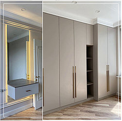 Спальный гарнитур: туалетный столик, встроенный шкаф