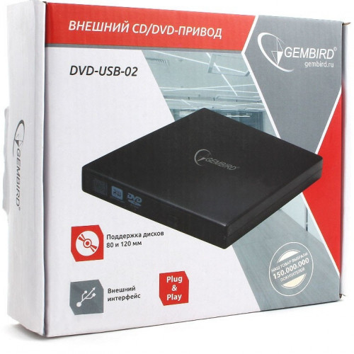 Gembird Внешний DVD-привод оптический привод (DVD-USB-02) - фото 5 - id-p102136780