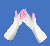 Перчатки супер плотные резиновые для уборки помещений многоразовые дельфин