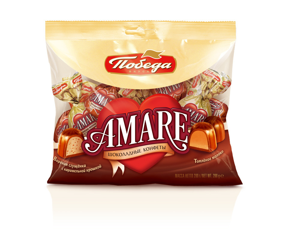 Конфеты  шоколадные  "Амаре" 2 вида,200 гр