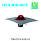 Кровельная воронка HydroPrime HPH 110x600 с обогревом и ТПО фартуком, фото 3