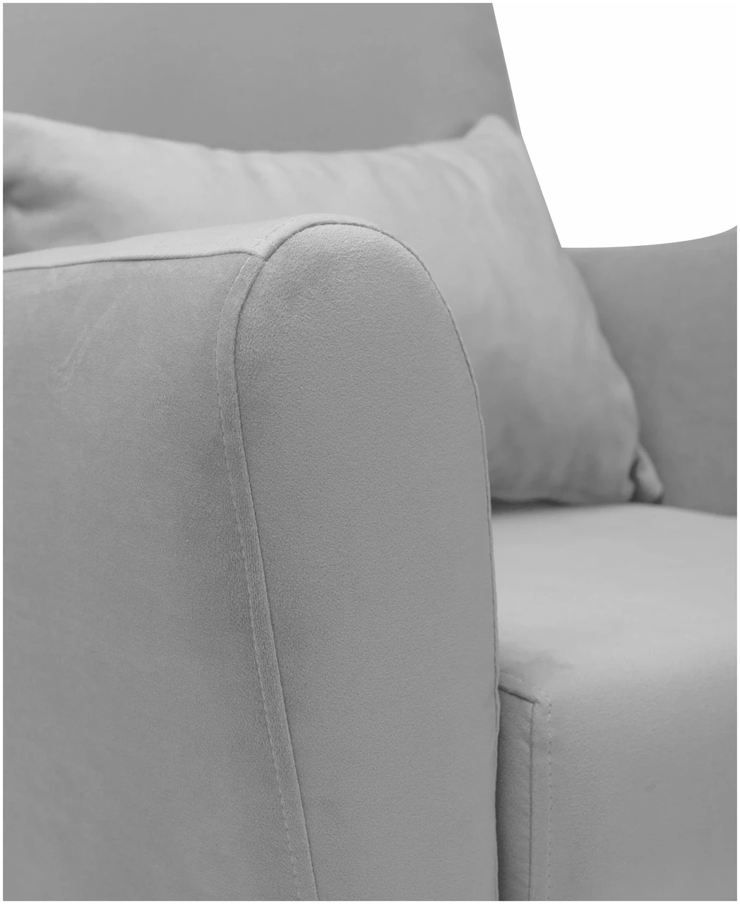 Кресло велюр Либерти Zara lightgray17 - фото 4 - id-p106736925
