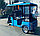 Трицикл пассажирский GreenCamel Пони Рикша (48V 1000W 30 км/ч) крыша, дифф, фото 5