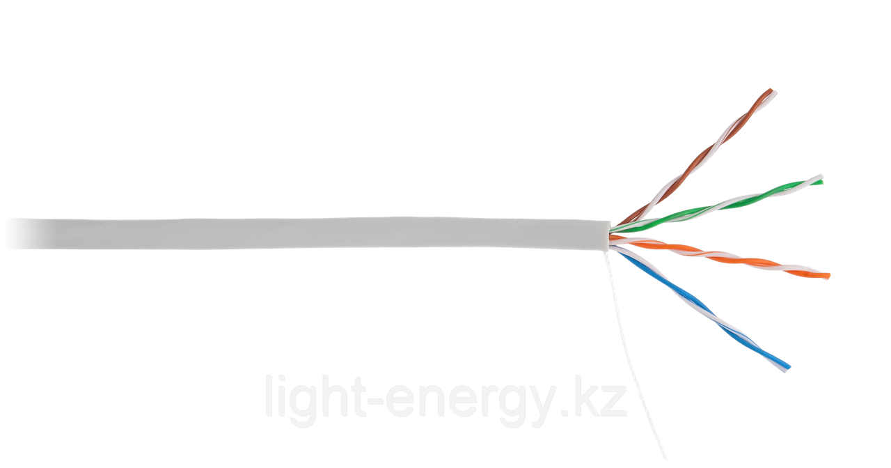 Кабель сетевой COMTEQ UTP 4 пары, Cat.5e, PVC, CCA (алюминий плакированный медью), внутренний, 305м - фото 1 - id-p106737445
