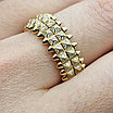 Золотое кольцо с бриллиантом 0,85 Сt VS2/H  VG-Cut, фото 3