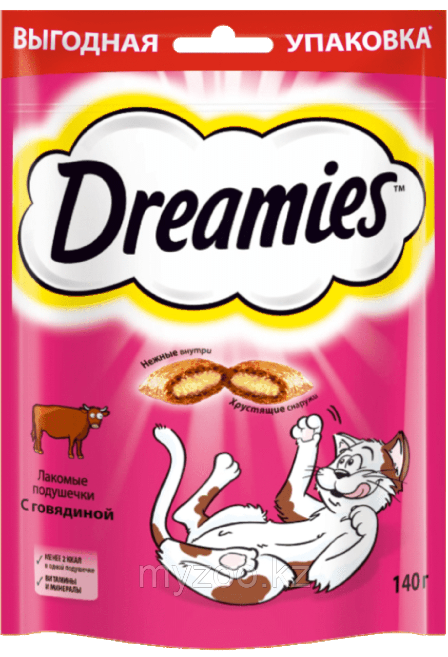 DREAMIES лакомство для кошек c говядиной, 140 гр - фото 1 - id-p106737540