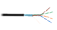 Кабель сетевой COMTEQ FTP 4 пары, Cat.5e, PE, 100% медь (OFC), внешний, 305м