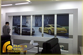 Изготовление внутреннего оформления для сети автосалонов "Mercur Auto"