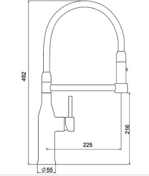 Смеситель для кухни с гибким изливом Gappo G4398-51 - фото 2 - id-p106738620