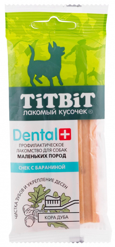 TitBit DENTAL снек для собак маленьких пород с бараниной,50гр