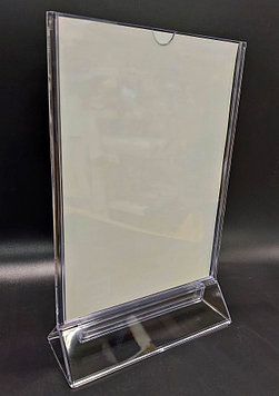 Настольная табличка из оргстекла (меню холдер), А4, 210*297 мм