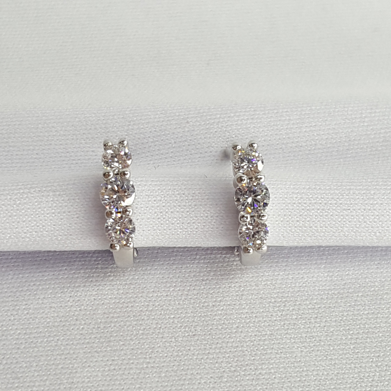 Серьги из серебра фианит Вознесенский 11-0011, фото 1