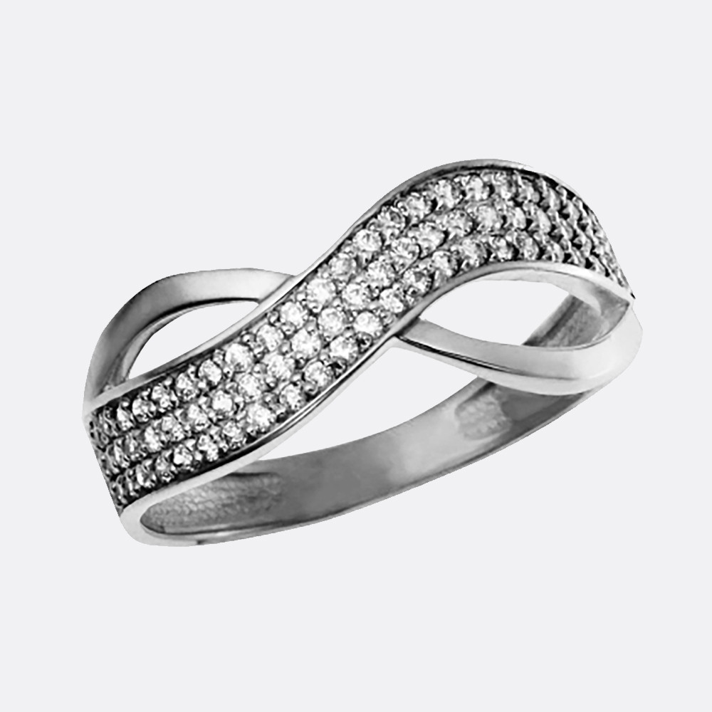 Кольцо из серебра АВРОРА 81002 покрыто родием - фото 1 - id-p106742856