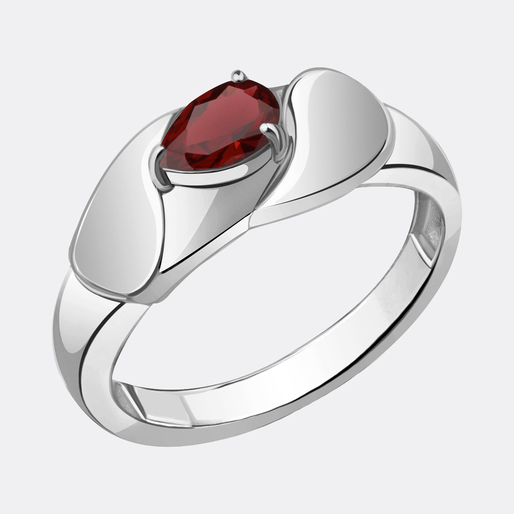 Кольцо из серебра цветные камни Aquamarine 6968703.5 покрыто родием