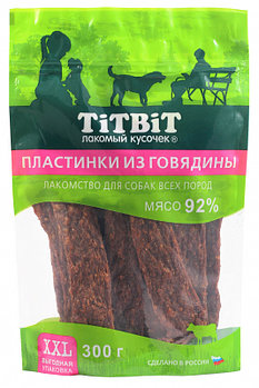 TitBit пластинки из говядины для собак всех пород 300гр