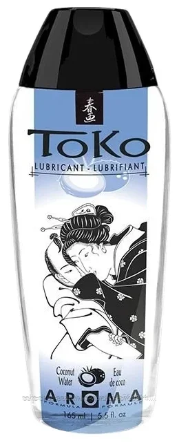 Лубрикант Shunga на водной основе TOKO AROMA со вкусом "Кокосовая вода" 165 ml