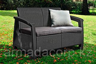 Диван двух местный Corfu Russia Love Seat , графит, фото 6