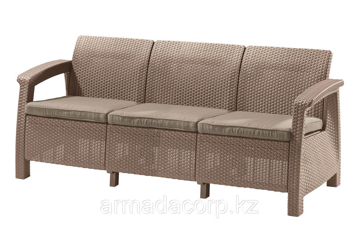 Диван Кетер Corfu Russia Love Seat Max (3х мест.диван), капучино