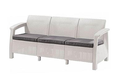 Keter, Россия Комплект мебели Corfu Love Seat Max (3х мест.диван), белый