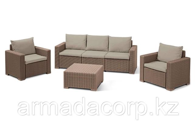 Комплект мебели California 3 Seater Set, капучино, фото 1