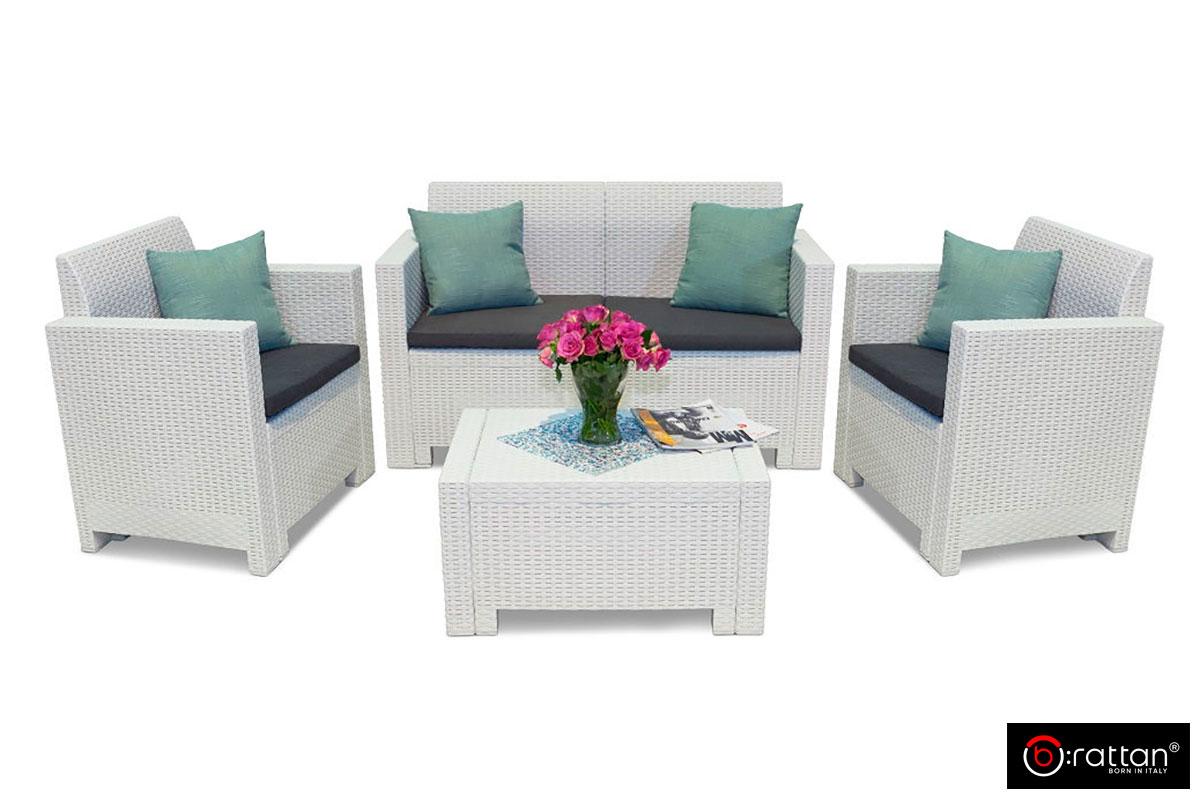 Bica, Италия Комплект мебели NEBRASKA 2 Set (диван, 2 кресла и стол), белый - фото 2 - id-p106527887