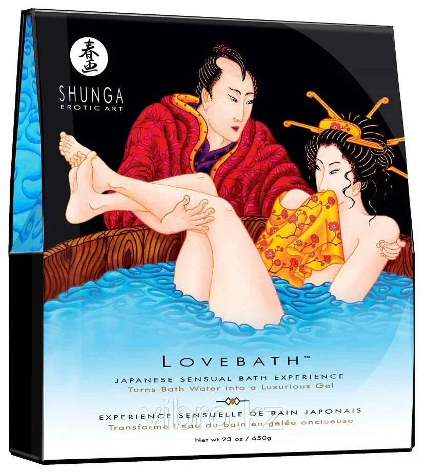 Соль для ванны SHUNGA "Lovebath Ocean Temptation" превращающая воду в гель, 650 г