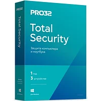 Pro32 Total Security - лицензия на 1 год 3ПК BOX антивирус (PRO32-PTS-NS(BOX)-1-3 KZ)