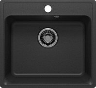 Мойка кухонная Polygran QuartzBond Bond-530 48х53 см, уголь