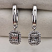 Золотые серьги с бриллиантами 0.81 Ct VS2/H, VG-Cut, фото 6