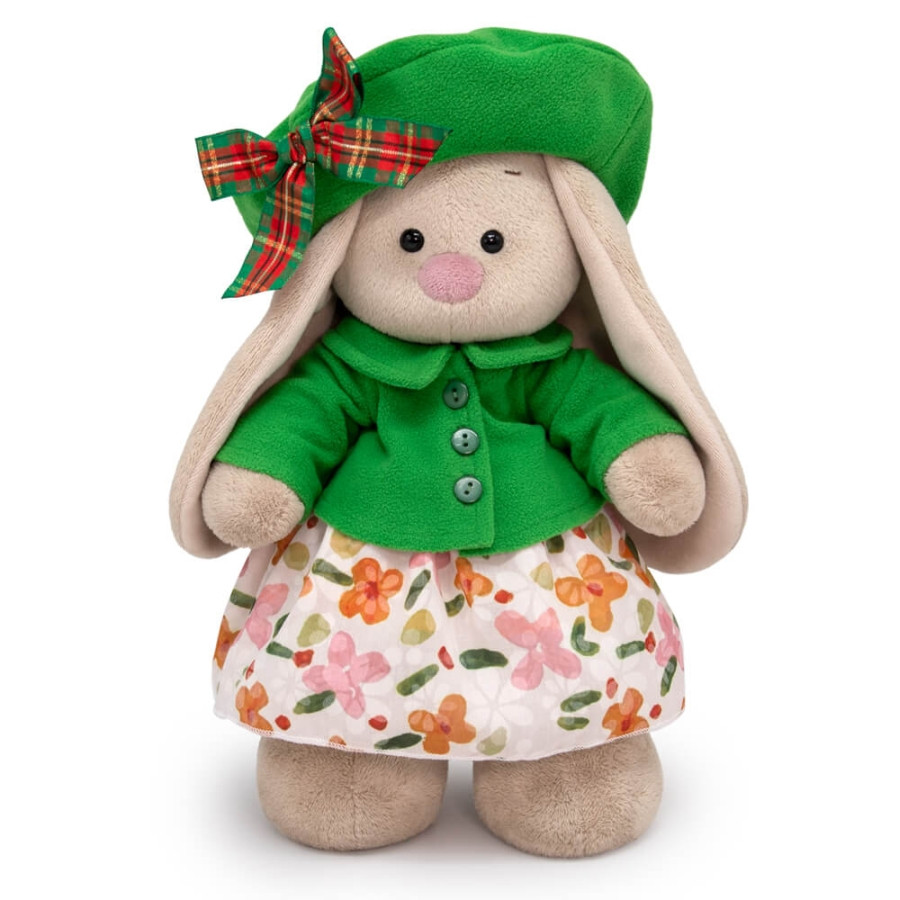 Мягкая игрушка Zaika Mi Зайка Ми в зелёной курткочке и берете (малый ...