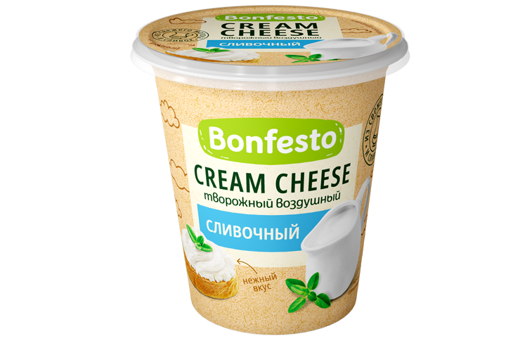 Сыр творожный  Кремчиз воздушный Bonfesto 65% 125 гр