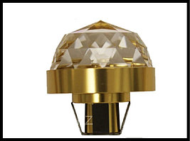 Насадка хрустальная Cariitti CR-30 для Русской Бани  (золото, диаметр кристалла-30 мм, IP67, без источника)