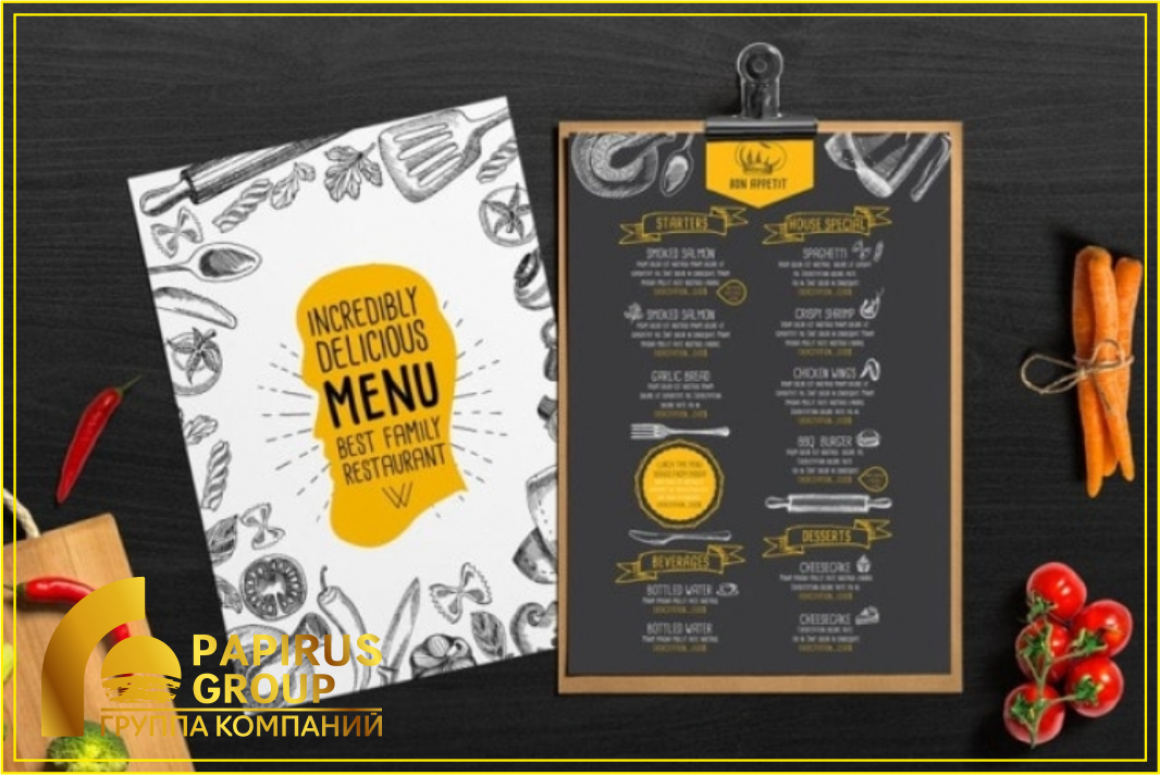 Дизайн меню для кафе и ресторанов - фото 3 - id-p66276485