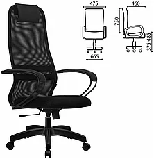 Компьютерное кресло Метта SU-BP-8 Pl (SU-B-8 100/001) офисное, чёрный, фото 2